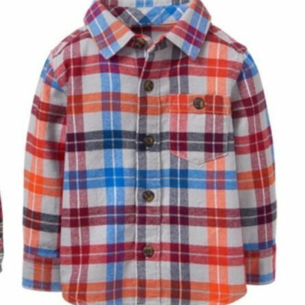 Gymboree Toddler Long Sleeve Plaid Flannel Shirt